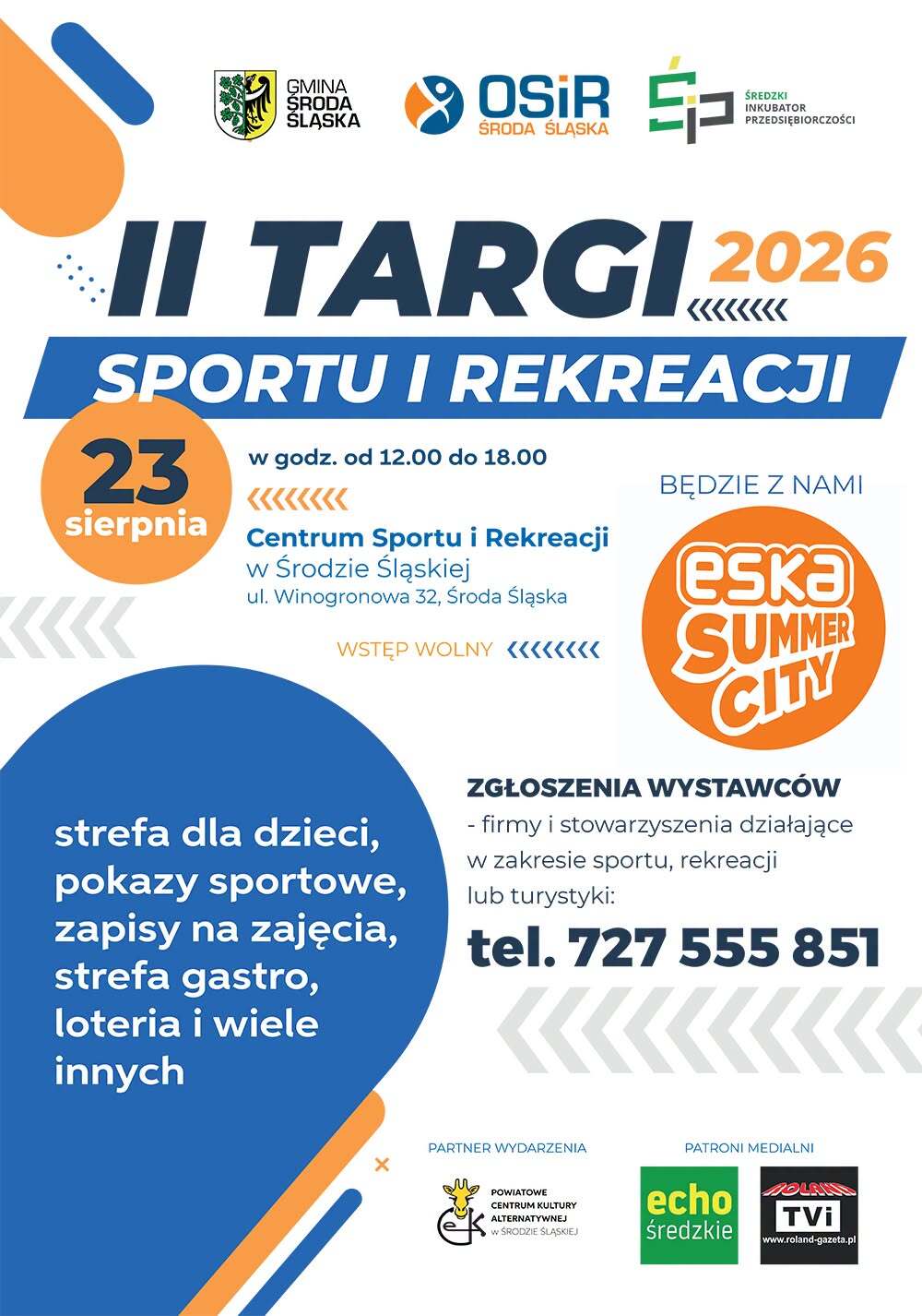 Zapraszamy na II Targi Sportu i Rekreacji